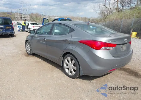 2013 Hyundai Elantra Limited из США, поврежденный, VIN 5NPDH4AE2DH383654